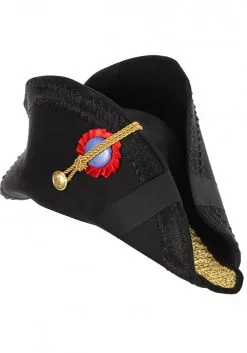 Elope Admiral Black Bicorn Hat -Cosplay Costumes Store admiral bicorn hat alt 1