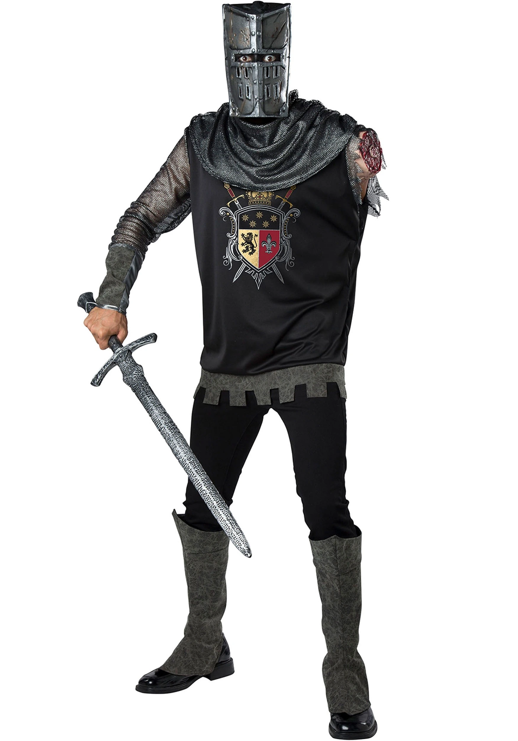 Fun World Black Knight Adult Costume 3 Fun World Black Knight Adult Costume