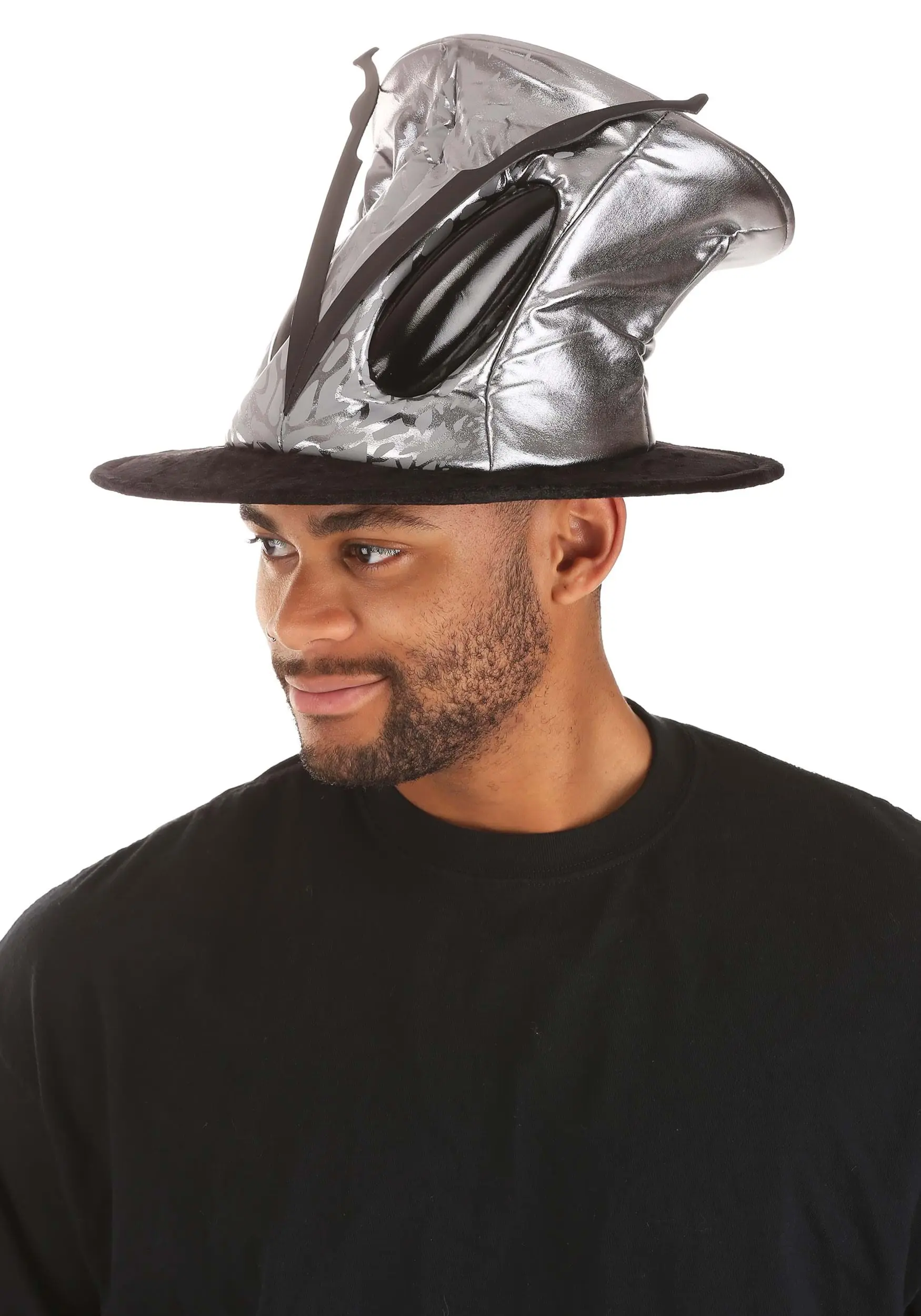 Elope Silver Ovo Top Hat For Adults 5 Elope Silver Ovo Top Hat For Adults - Image 3