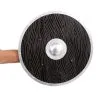 Woo Hing Black Viking Wood-Look Shield -Cosplay Costumes Store black wood look viking shield
