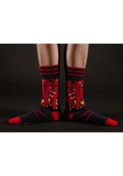 FootClothes Evil AF Cerberus Socks -Cosplay Costumes Store evil af cerebus socks alt 2