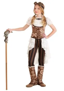 Fun Costumes Girl's Steampunk Victorian Lady Costume