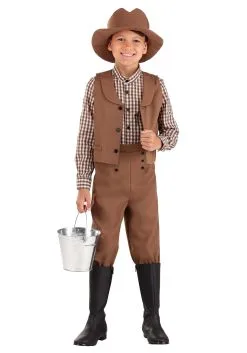Fun Costumes Western Pioneer Costume For Kids