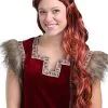 Partytime Costume & Lingerie (Yiwu) Factory Women's Red Viking Wig 2 Partytime Costume & Lingerie (Yiwu) Factory Women's Red Viking Wig -Cosplay Costumes Store red viking wig