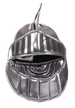 Elope Silver Knight Soft Costume Helmet Accessory -Cosplay Costumes Store silver knight plush helmet alt 3