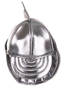 Elope Silver Knight Soft Costume Helmet Accessory -Cosplay Costumes Store silver knight plush helmet alt 4