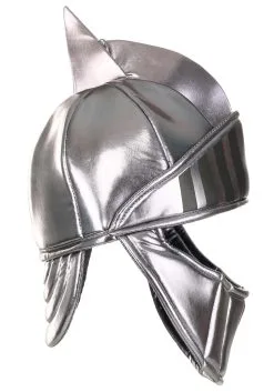 Elope Silver Knight Soft Costume Helmet Accessory -Cosplay Costumes Store silver knight plush helmet alt 6