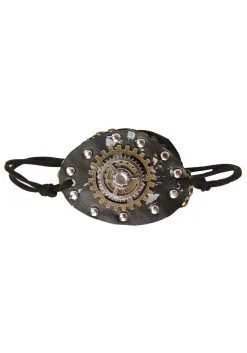 H.M. Smallwares Steampunk Chain Link Eye Patch Accessory