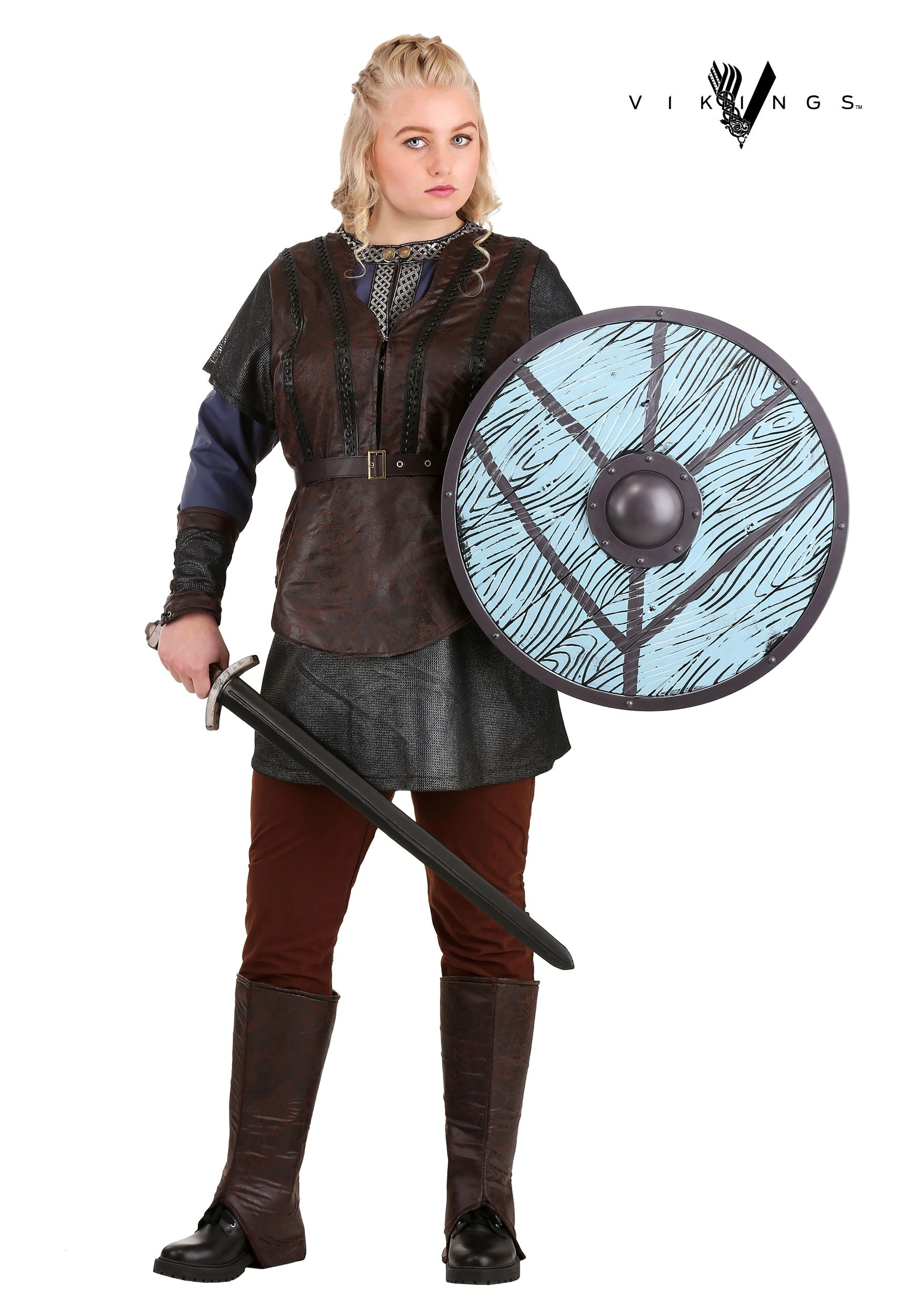 Fun Costumes VikingsPlus Size Lagertha Lothbrok Costume For Women 3 Fun Costumes VikingsPlus Size Lagertha Lothbrok Costume For Women