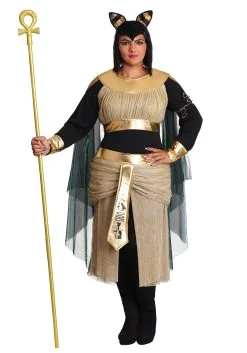 Fun Costumes Women's Bastet Plus Size Goddess Costume